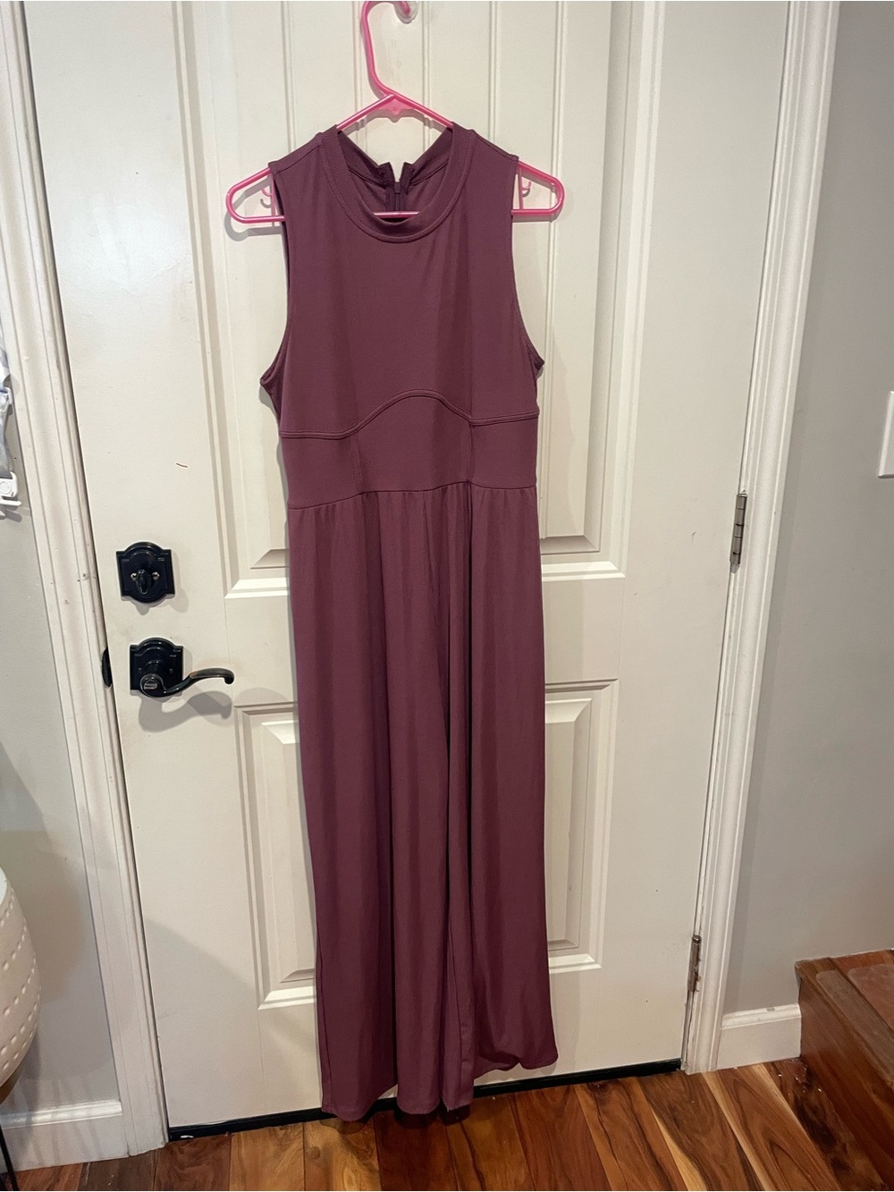 Sleeveless purple cider jumpsuit - xl